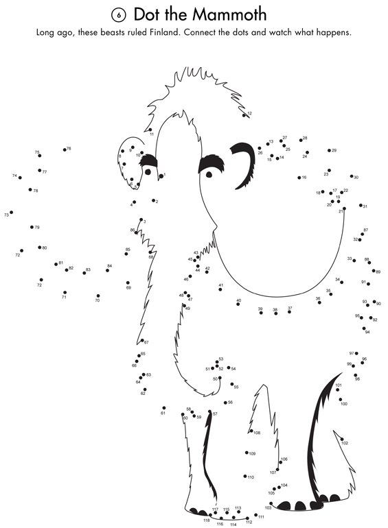 6: Mammut – Mammoth dot-to-dot | Hygge