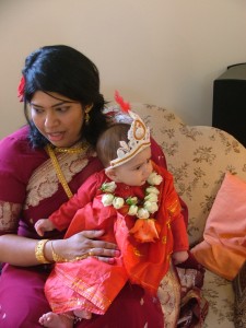 bengali annaprashan dress for baby girl