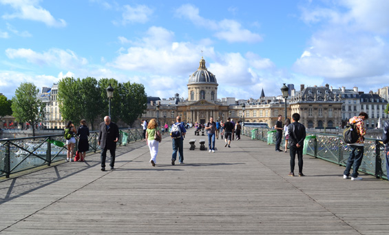 A Walk Across The Pont des Arts, Paris 