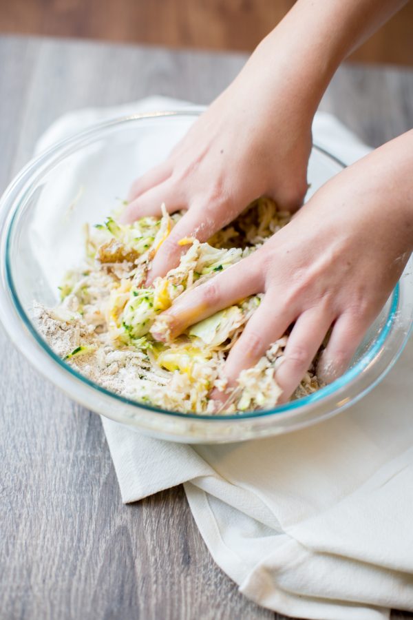 Light Zuchinni Potato Latkes