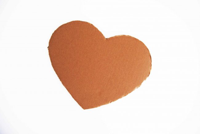Tiger Mask Cardboard Heart