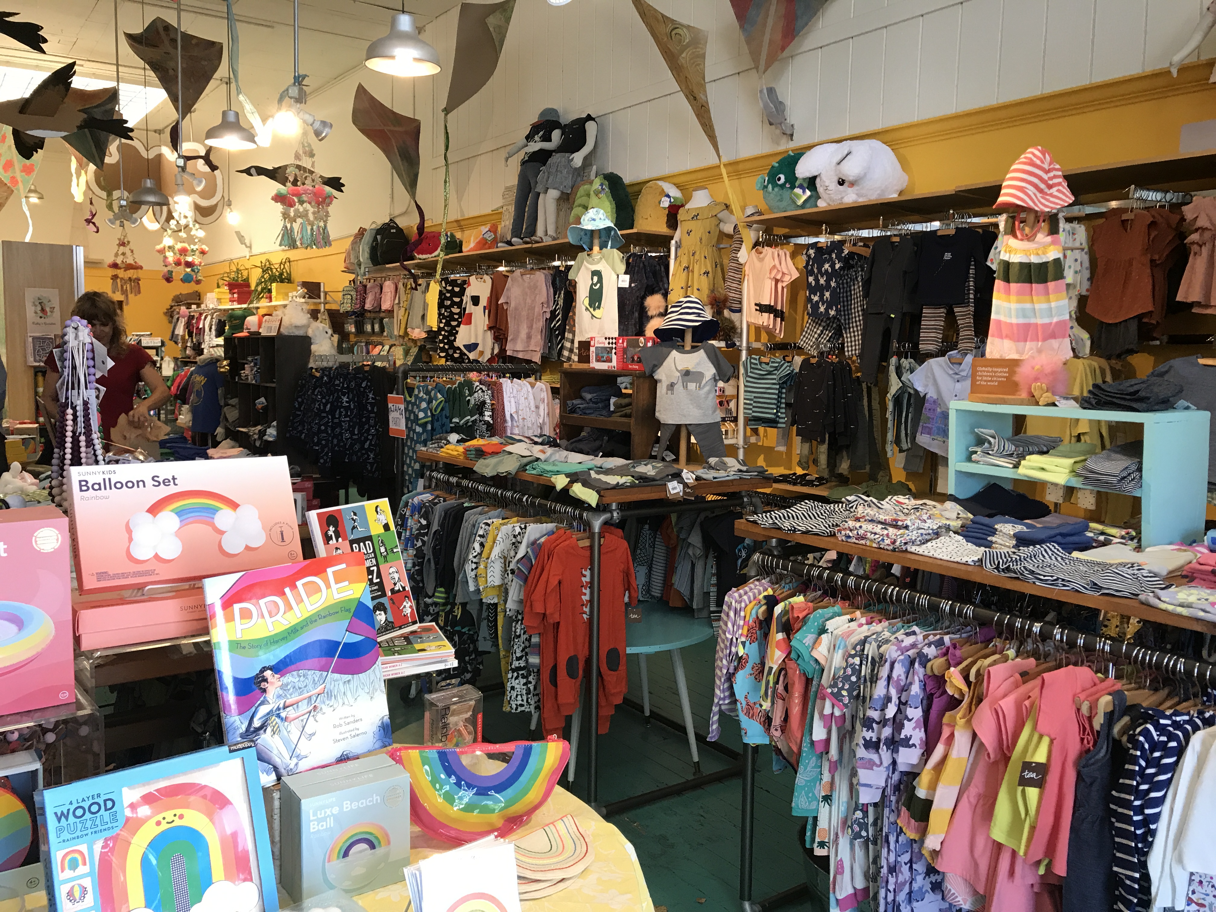 Rainbow children's clothing store store